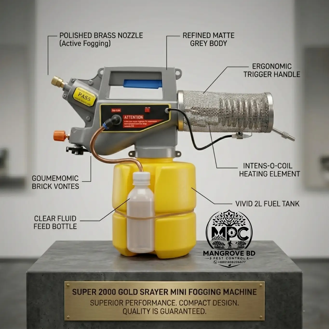 Super 2000 Gold Sprayer Mini Fogging Machine - Mosquito Control Bangladesh